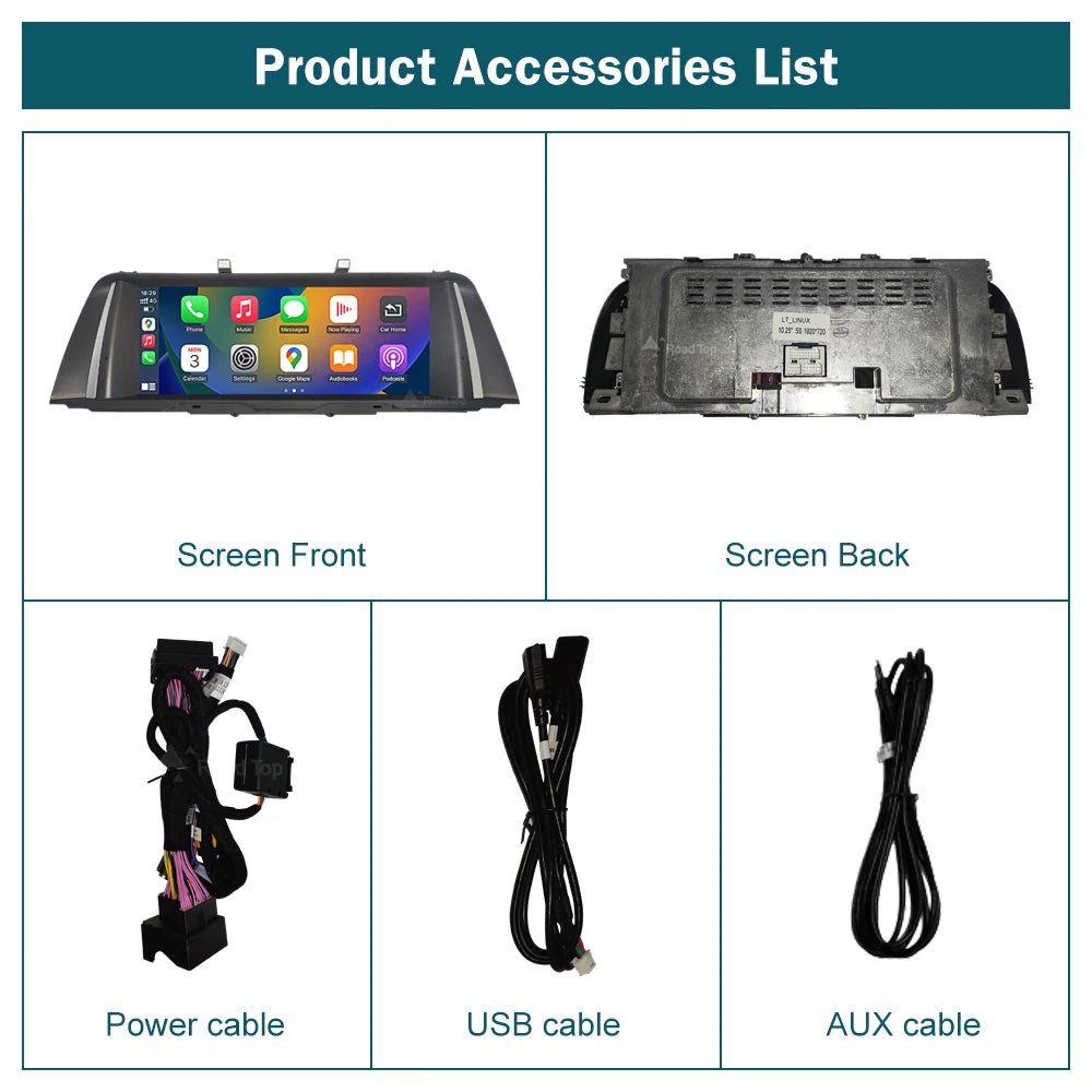 Road Top BMW 5 Series Wireless CarPlay Android Auto Radio