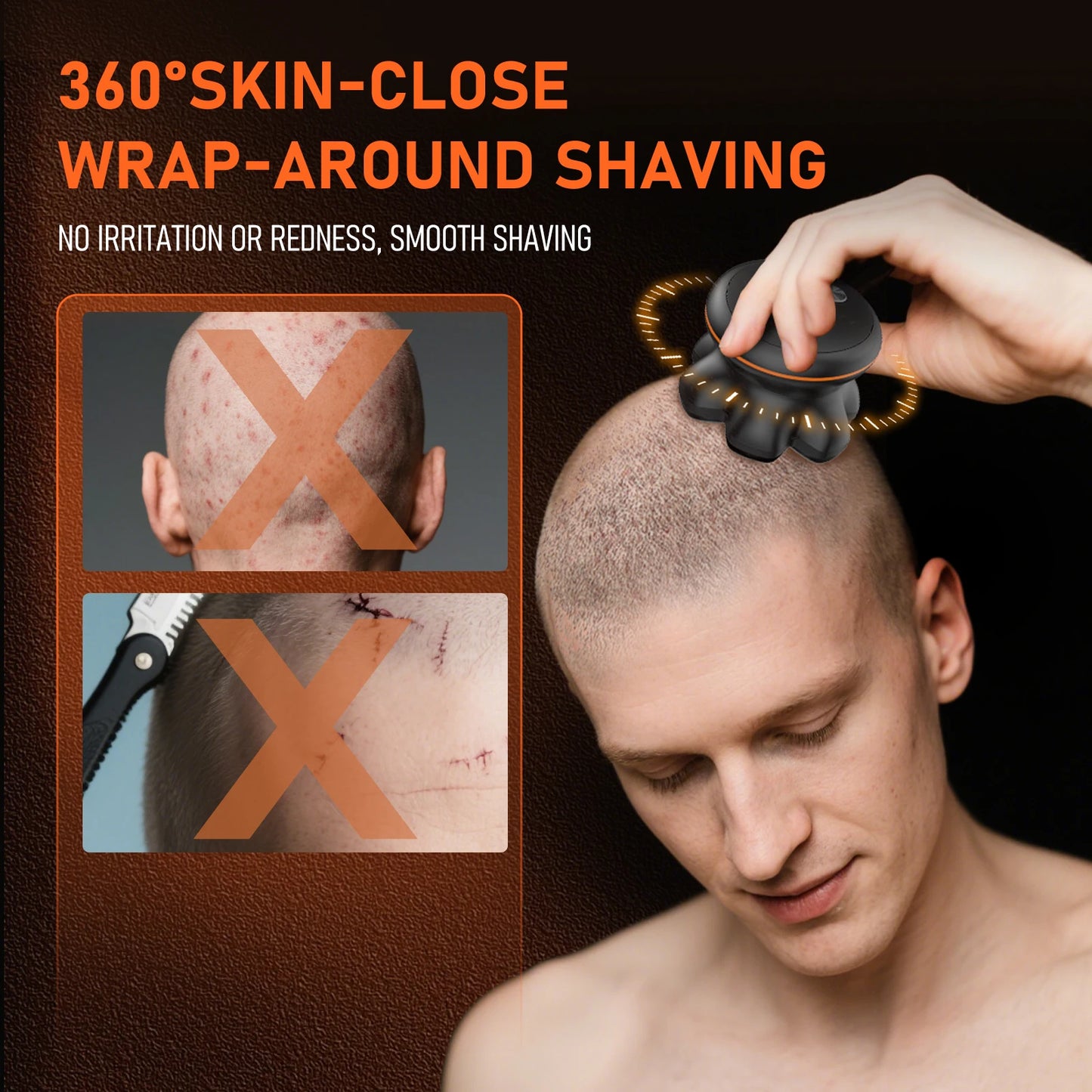 MAXGROOM 7D Electric Shaver For Men Waterproof Beard Trimmer