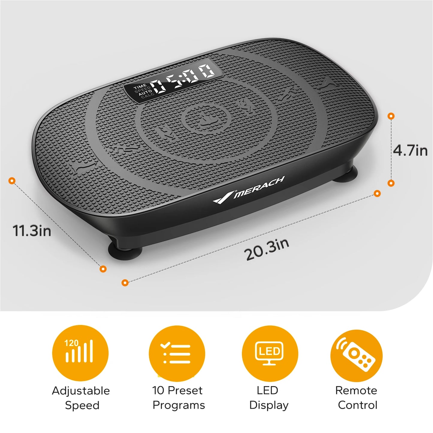 MERACH Vibration Plate Exercise Machine For Whole Body Workout