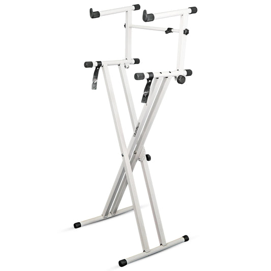 5 CORE 2 Tier Keyboard Stand Double X Style Adjustable