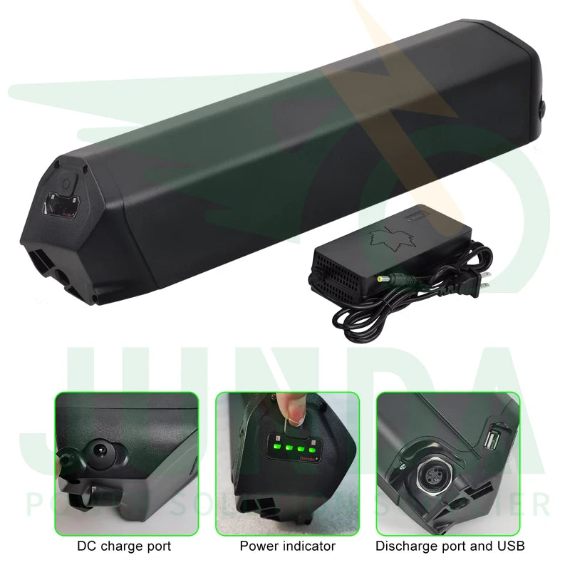 48V Ebike Battery Pack For 250W To 1000W Motors Charger