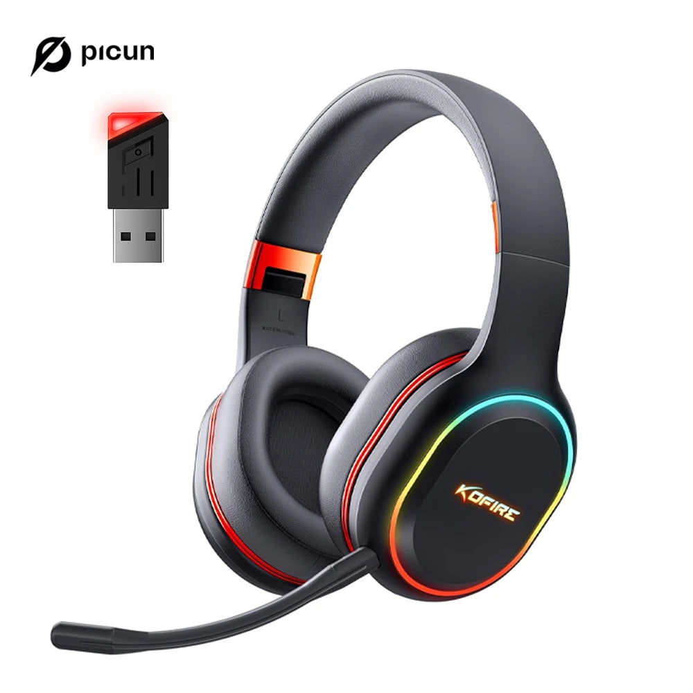Picun Kofire UG-05 Gaming Headphones 2.4G BT5.0 Wireless Headset