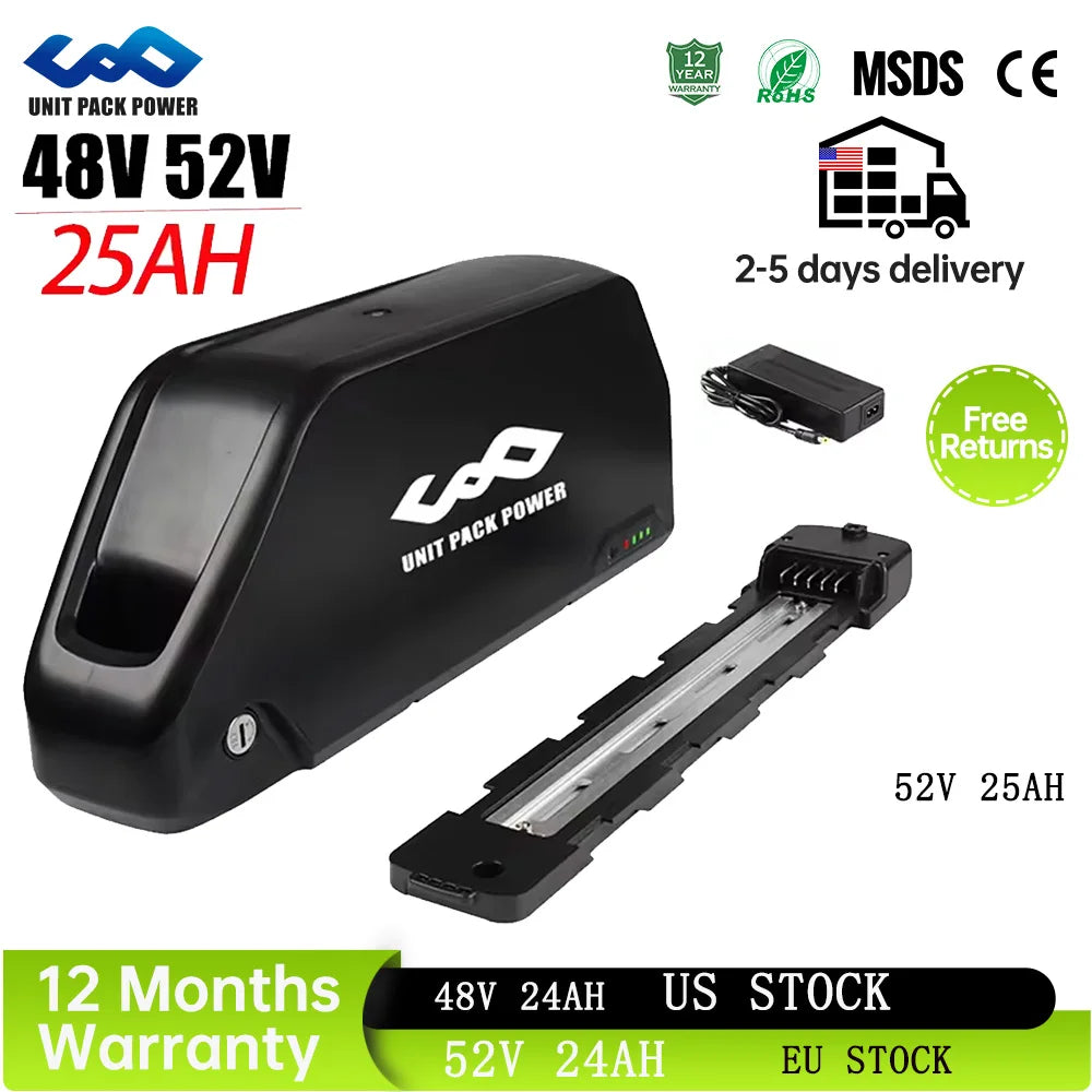 UNITPACKPOWER 48V 21Ah Ebike Battery Pack For Scooter