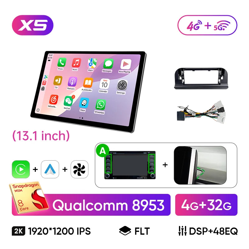 Ainavi Wireless CarPlay Android Auto Car Stereo Toyota Corolla E210