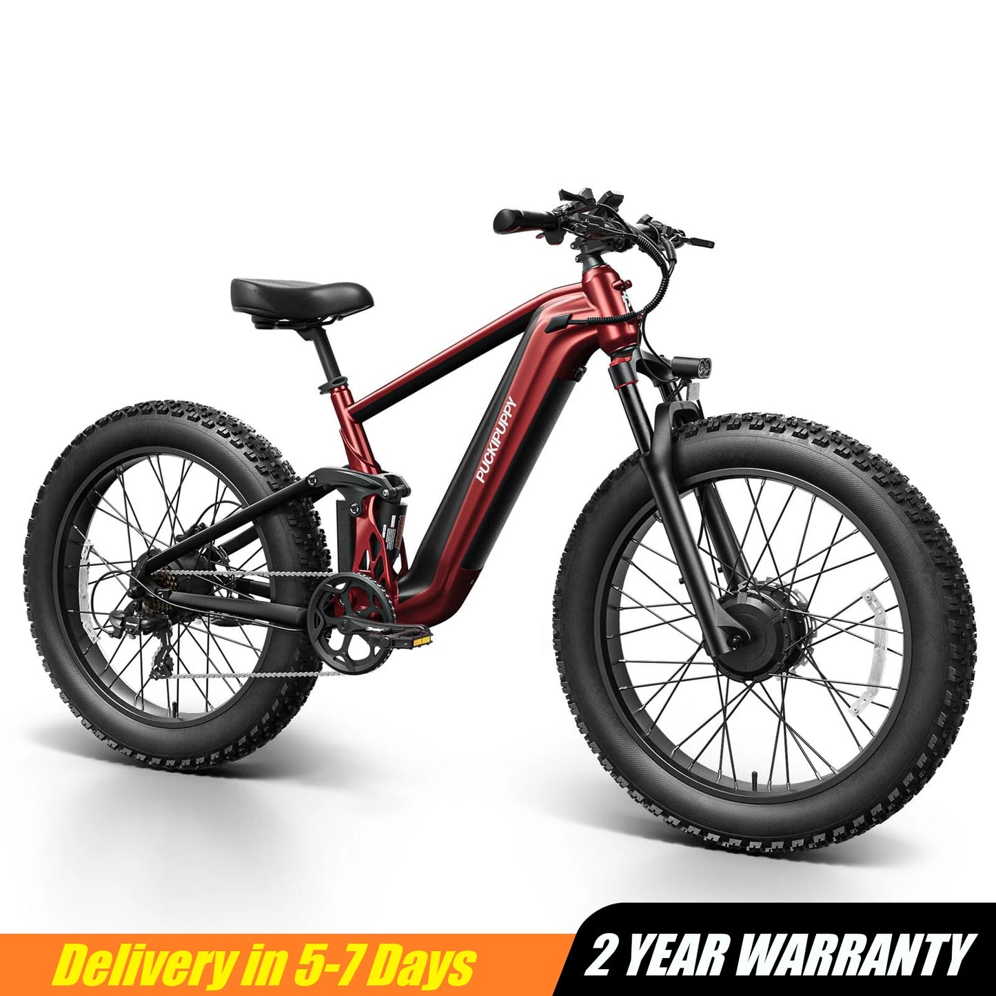 PUCKIPUPPY Golden Retriever Pro Dual Motor Ebike 1600W 48V