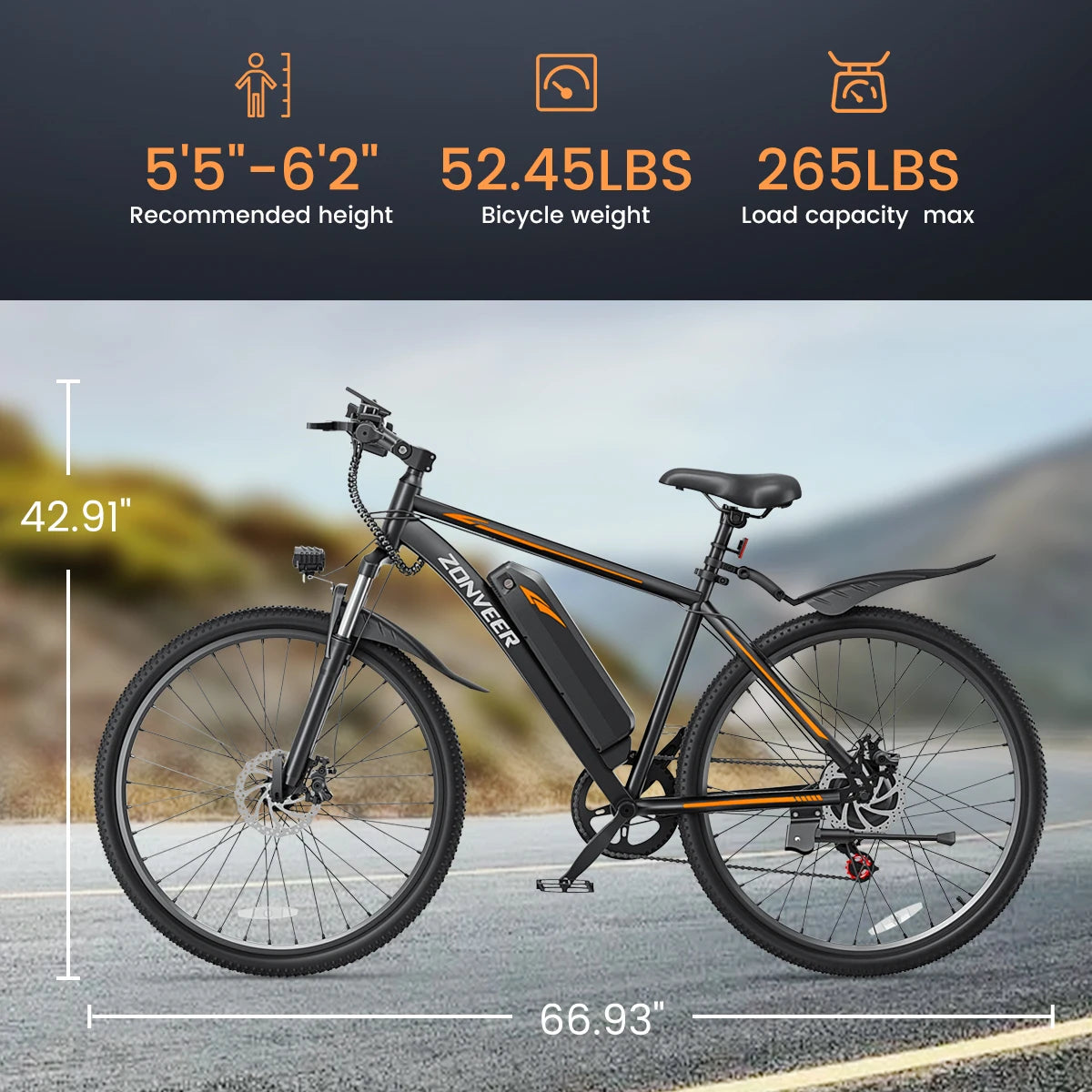 Dyu M26 Electric Bicycle With 1000W Motor And 360Wh Battery