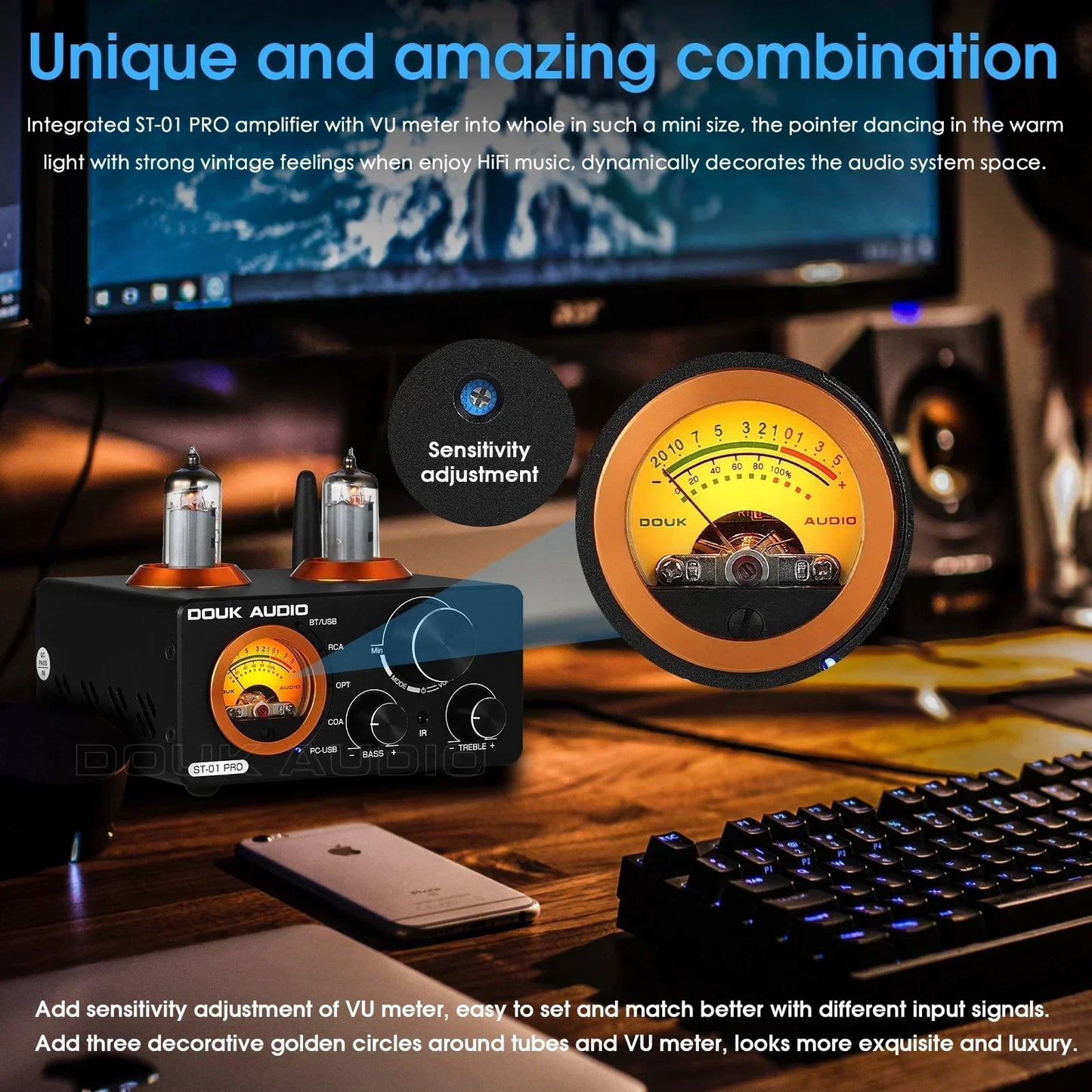 Douk Audio ST-01 PRO Vacuum Tube Amplifier USB DAC