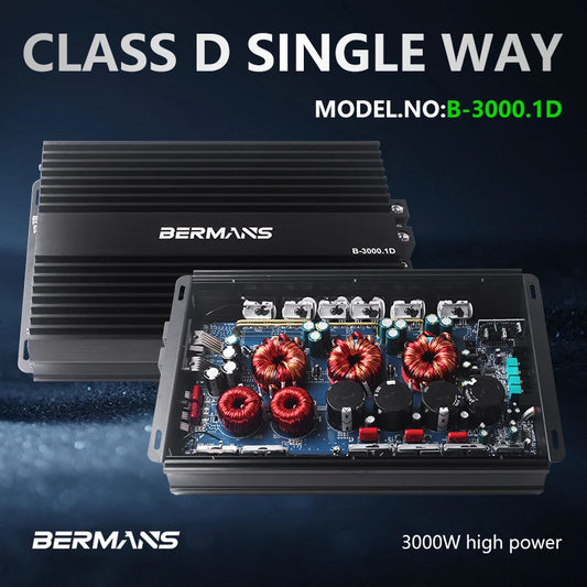 Bermans Car High Power Amplifier 4000W Class D Mono