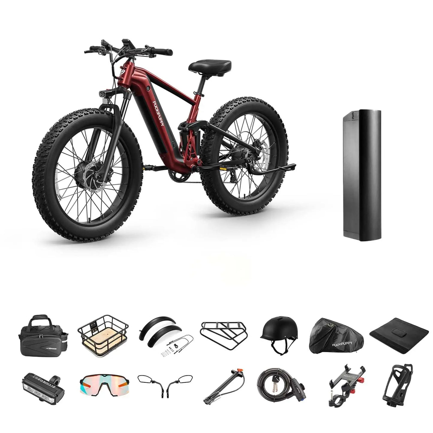 PUCKIPUPPY Golden Retriever Pro Dual Motor Ebike 1600W 48V