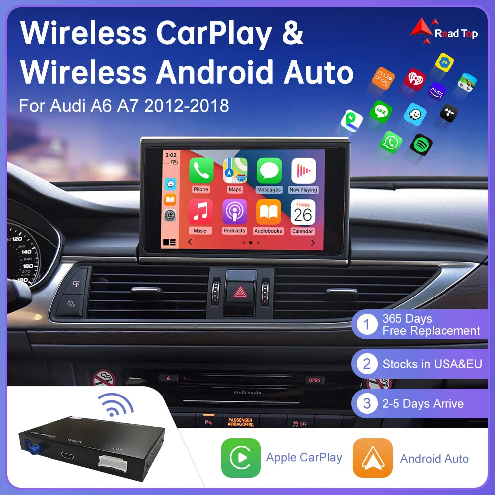 Road Top Wireless CarPlay For Audi A6 A7 S6 S7Pro