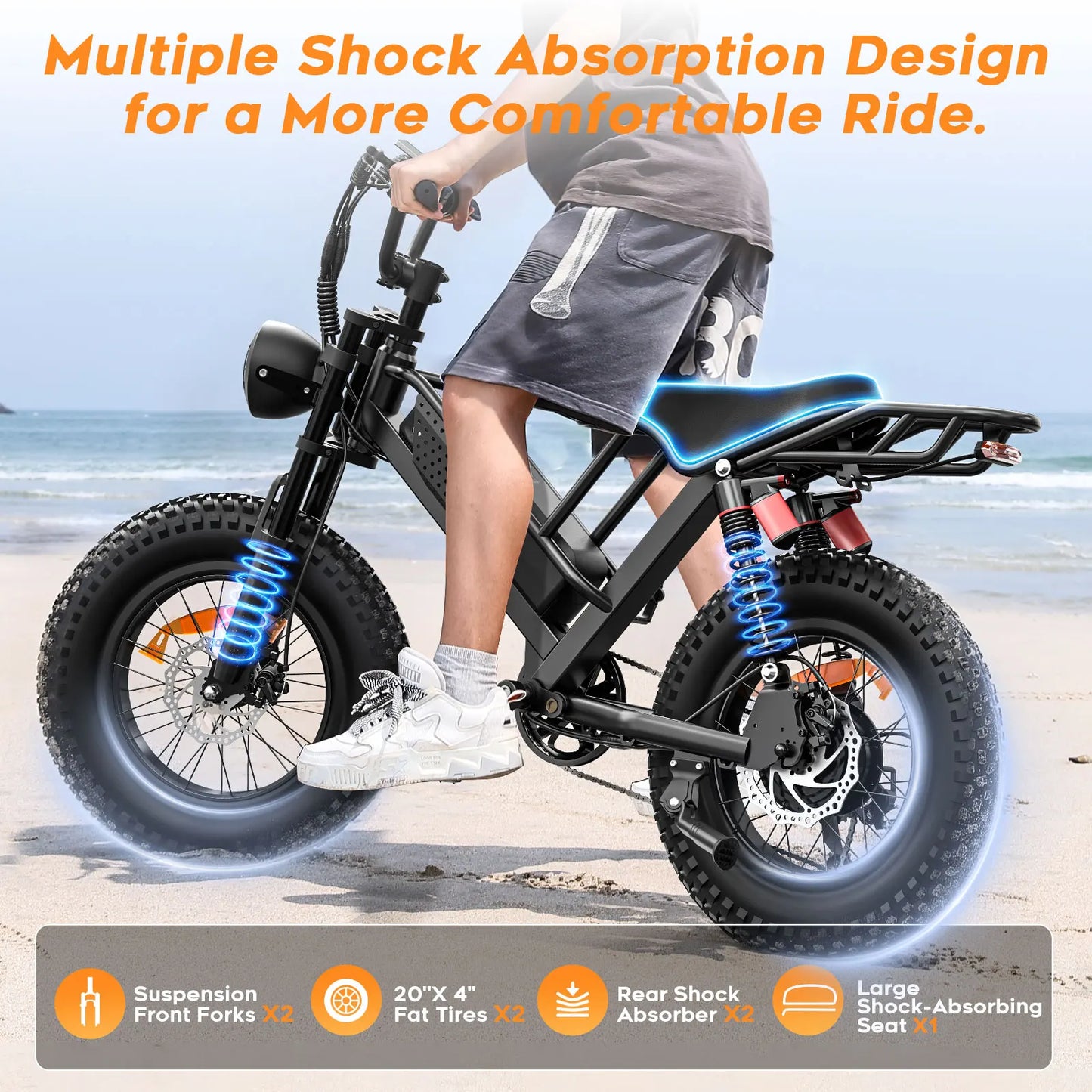 EILLEO SPACEWALK Mountain Electric Bike Fat Tire 750W Ebike