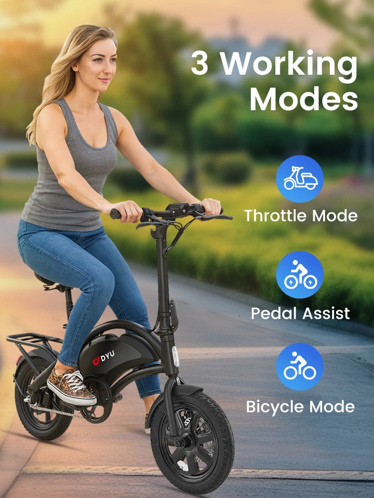 DYU D3F-MINI Foldable Electric Bicycle 500W 36V Battery