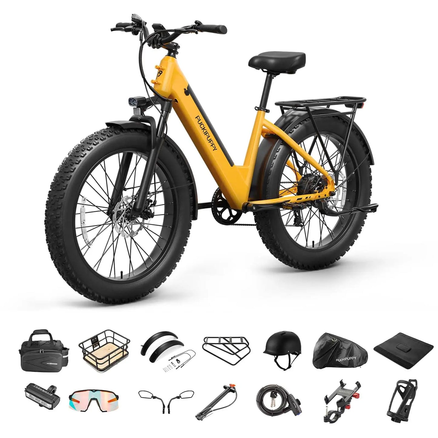 PUCKIPUPPY Samoyed All Terrain Fat Tire Electric Bike 960W