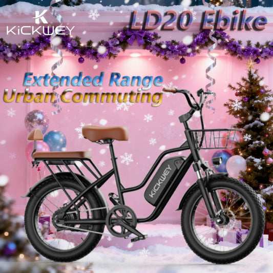 Kickwey LD20 Electric Mountain Bike 1500W 32 MPH 48V 20Ah