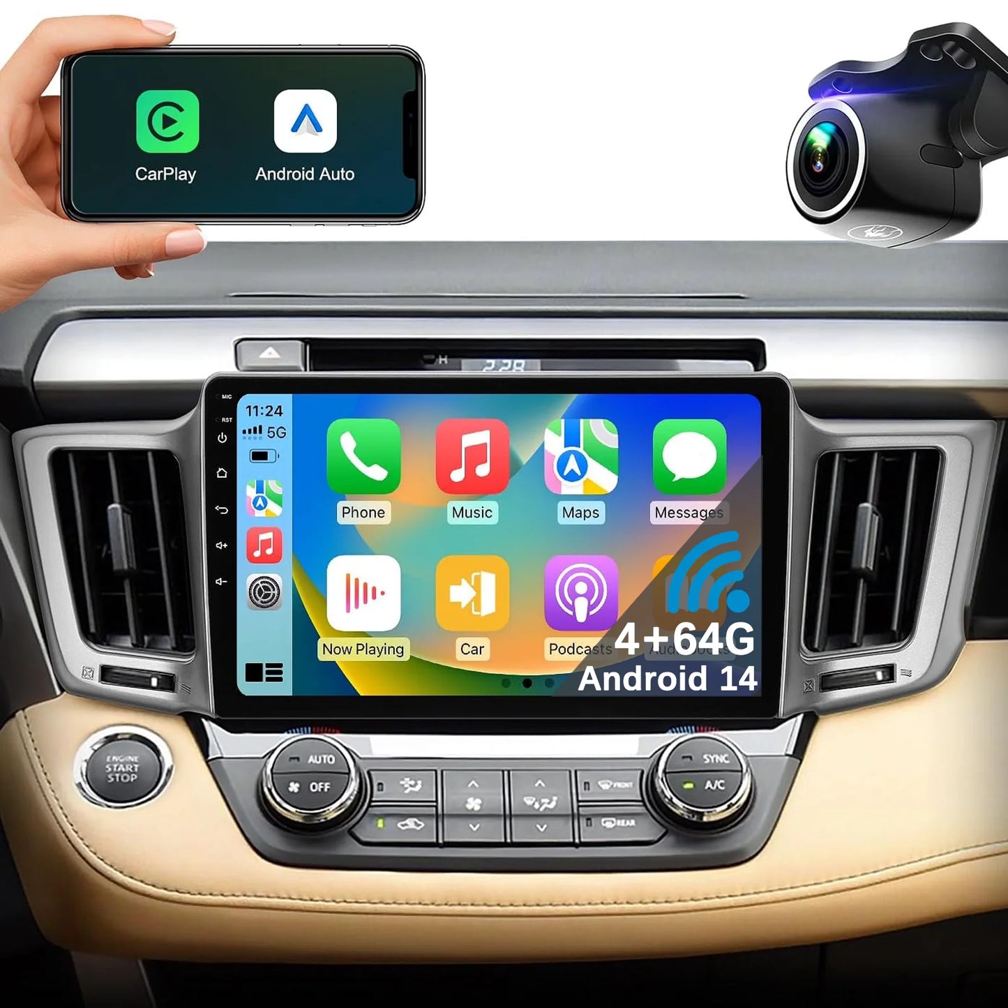 ESSGOO Android Car Stereo For Toyota RAV4