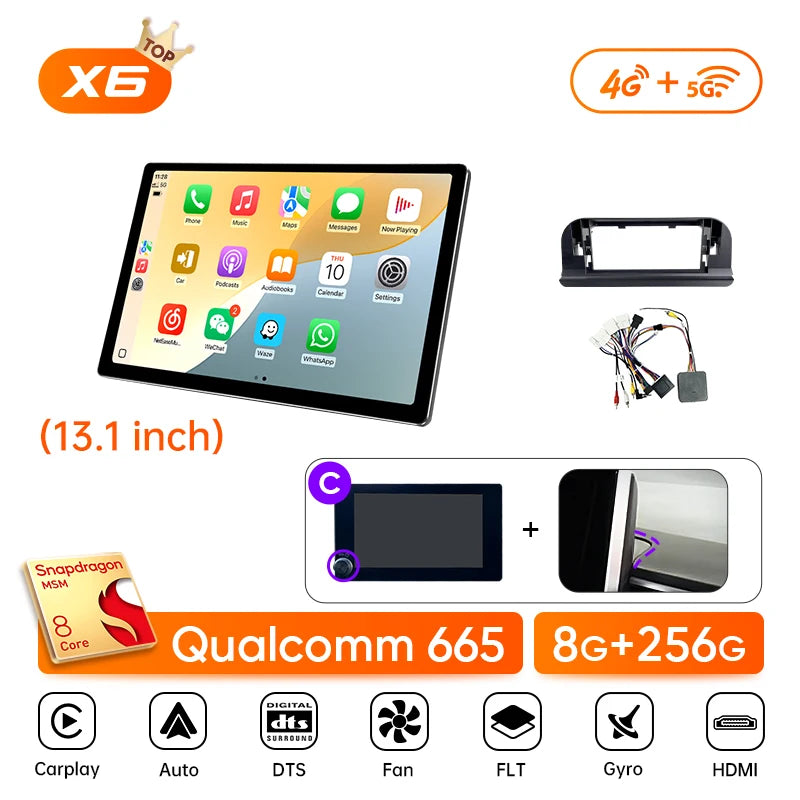 Ainavi Wireless CarPlay Android Auto Car Stereo Toyota Corolla E210