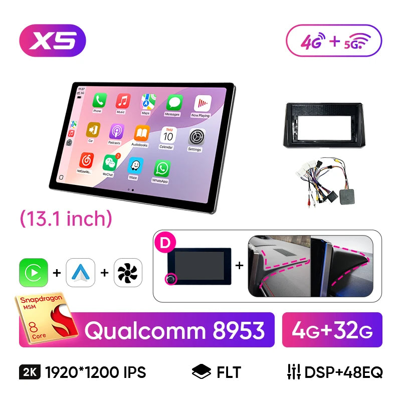 Ainavi Wireless CarPlay Android Auto Car Stereo Toyota Corolla E210