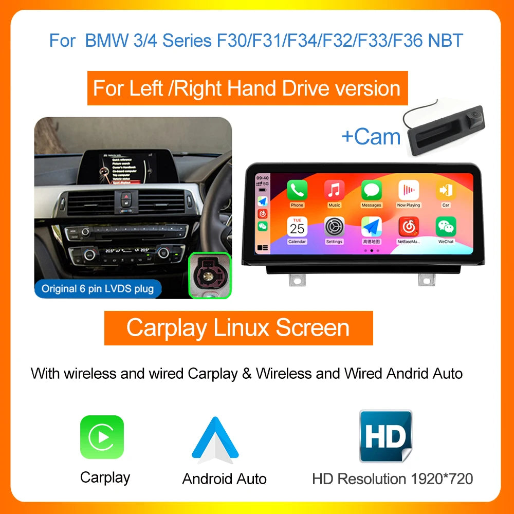 AUTOTOP Wireless CarPlay Android Auto In Dash Multimedia Receiver