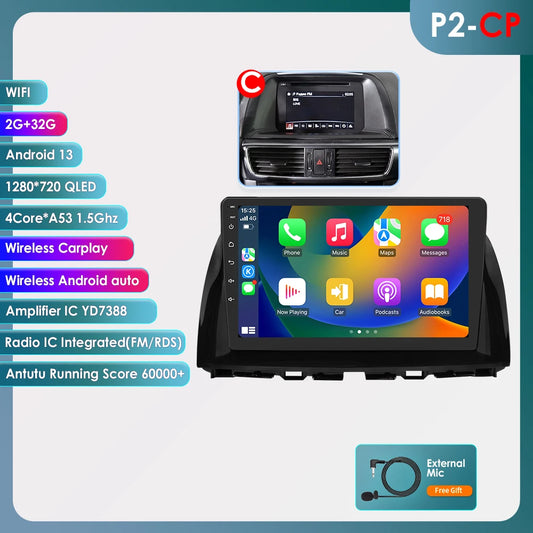 OSSURET Android 13 Mazda CX5 Car Stereo GPS 4G 8Core