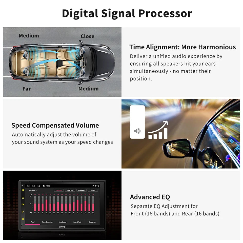 ATOTO S8 Android Car Stereo Bluetooth Android Auto CarPlay
