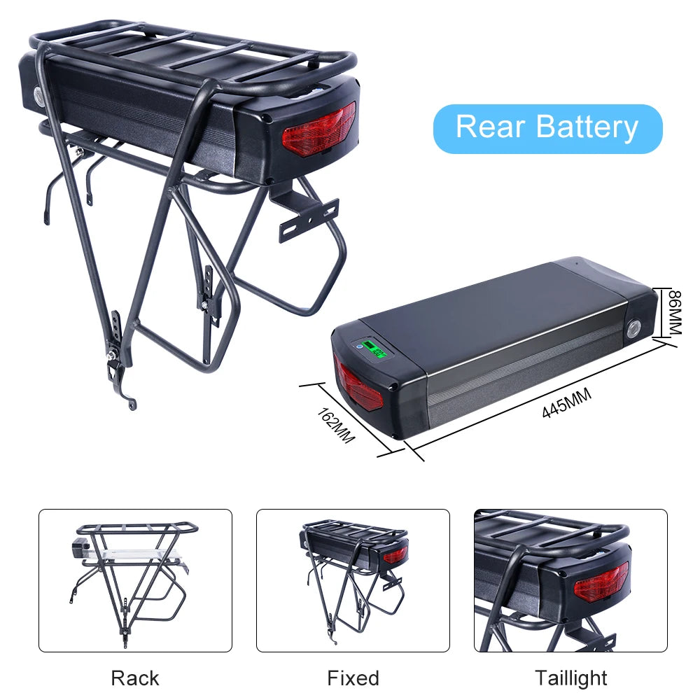 YIMI 52V Ebike Battery Down Tube Pack For Fat Tire