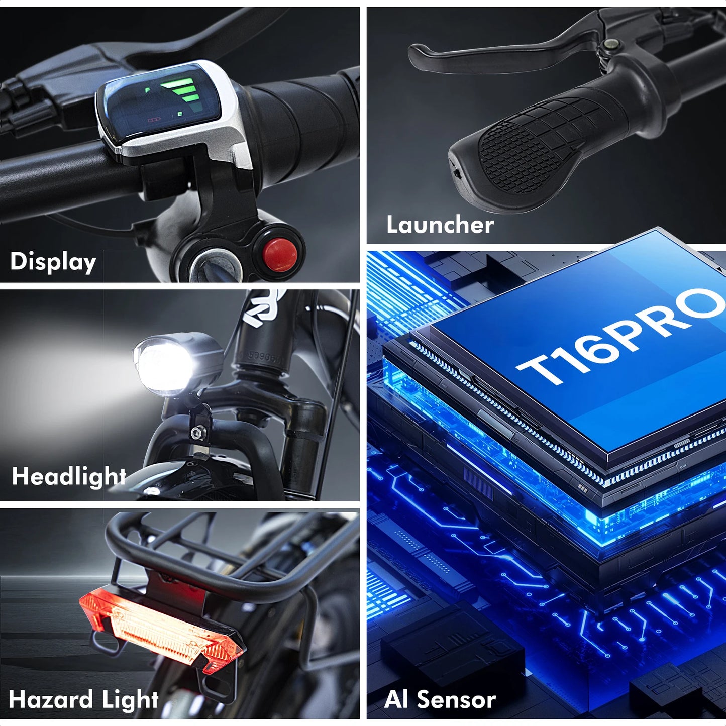 Bodywel T16pro Foldable Electric Bike 750W Motor 20Mph Urban Commuter