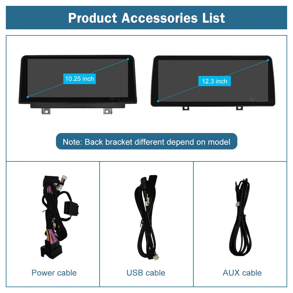 Road Top CarPlay Android Auto Multimedia Display For BMW