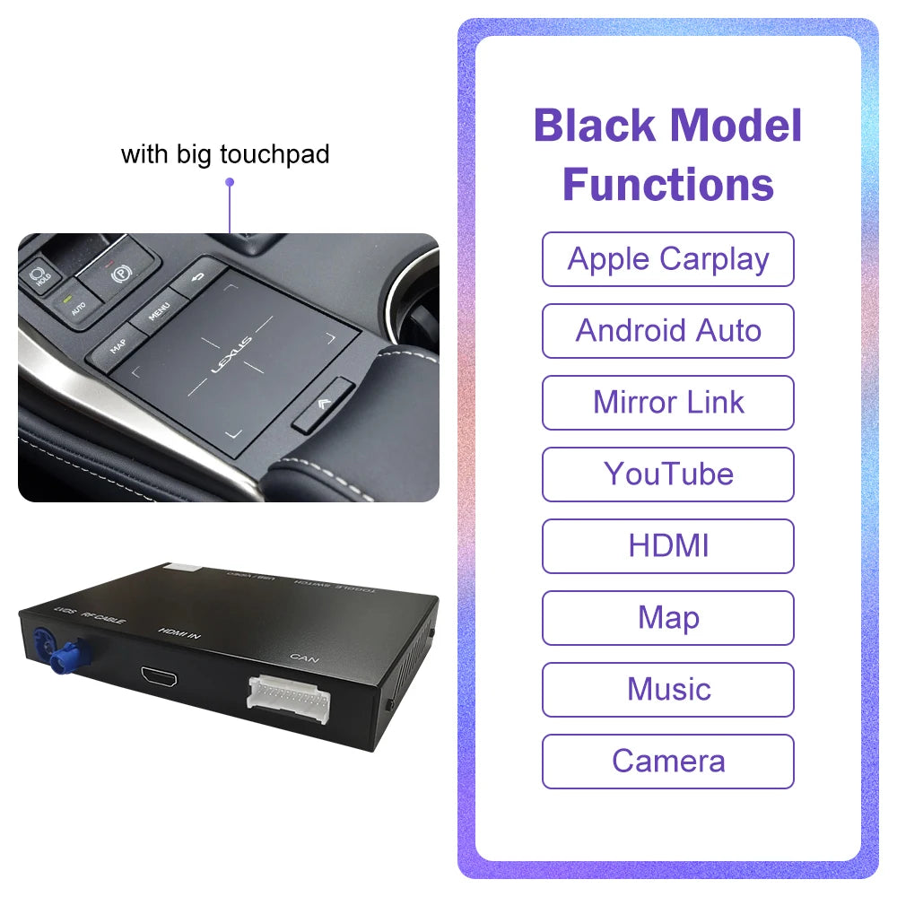 Road Top Wireless CarPlay Android Auto Receiver for Lexus Models