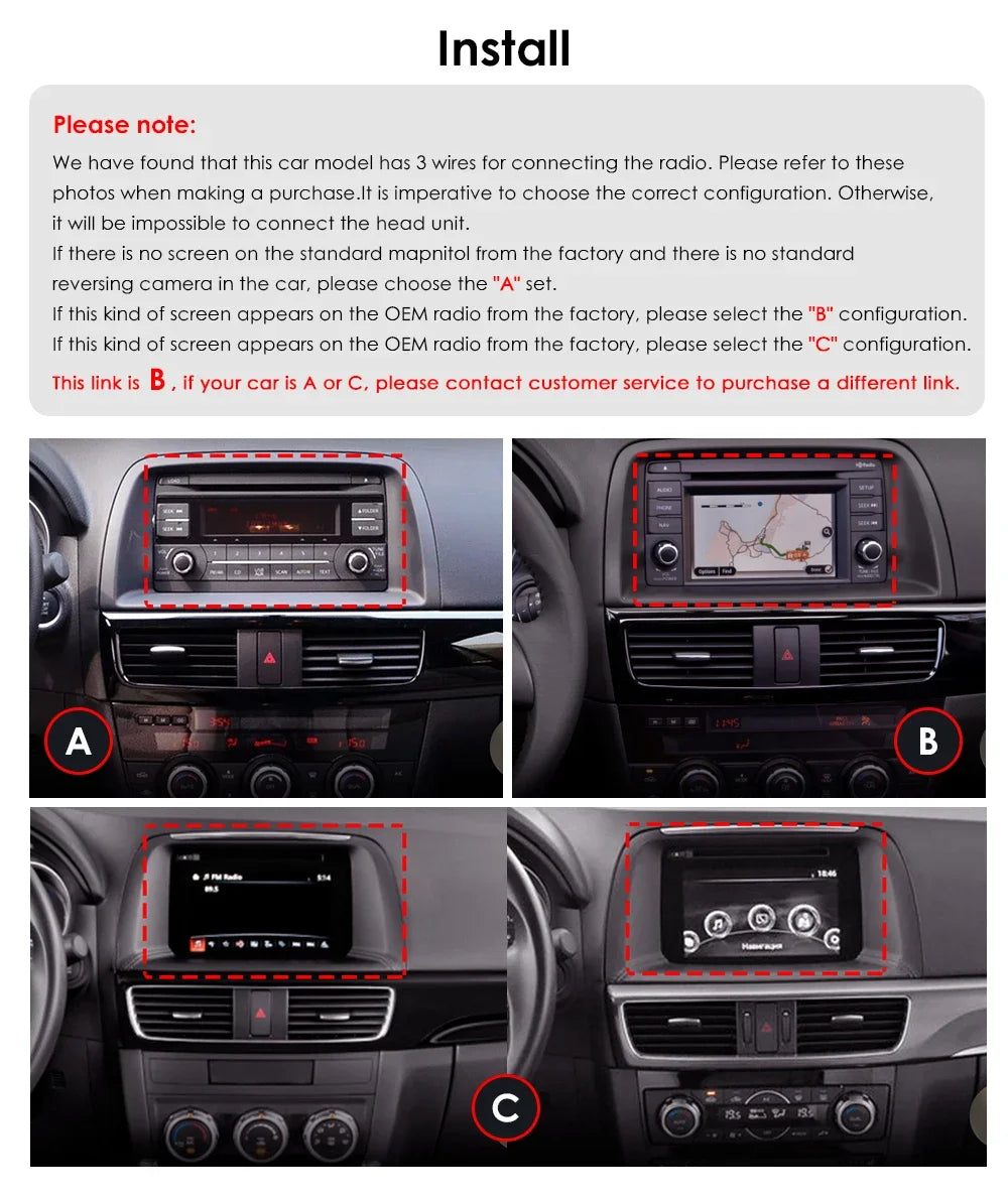 OSSURET Android 13 Mazda CX5 Car Stereo GPS 4G 8Core