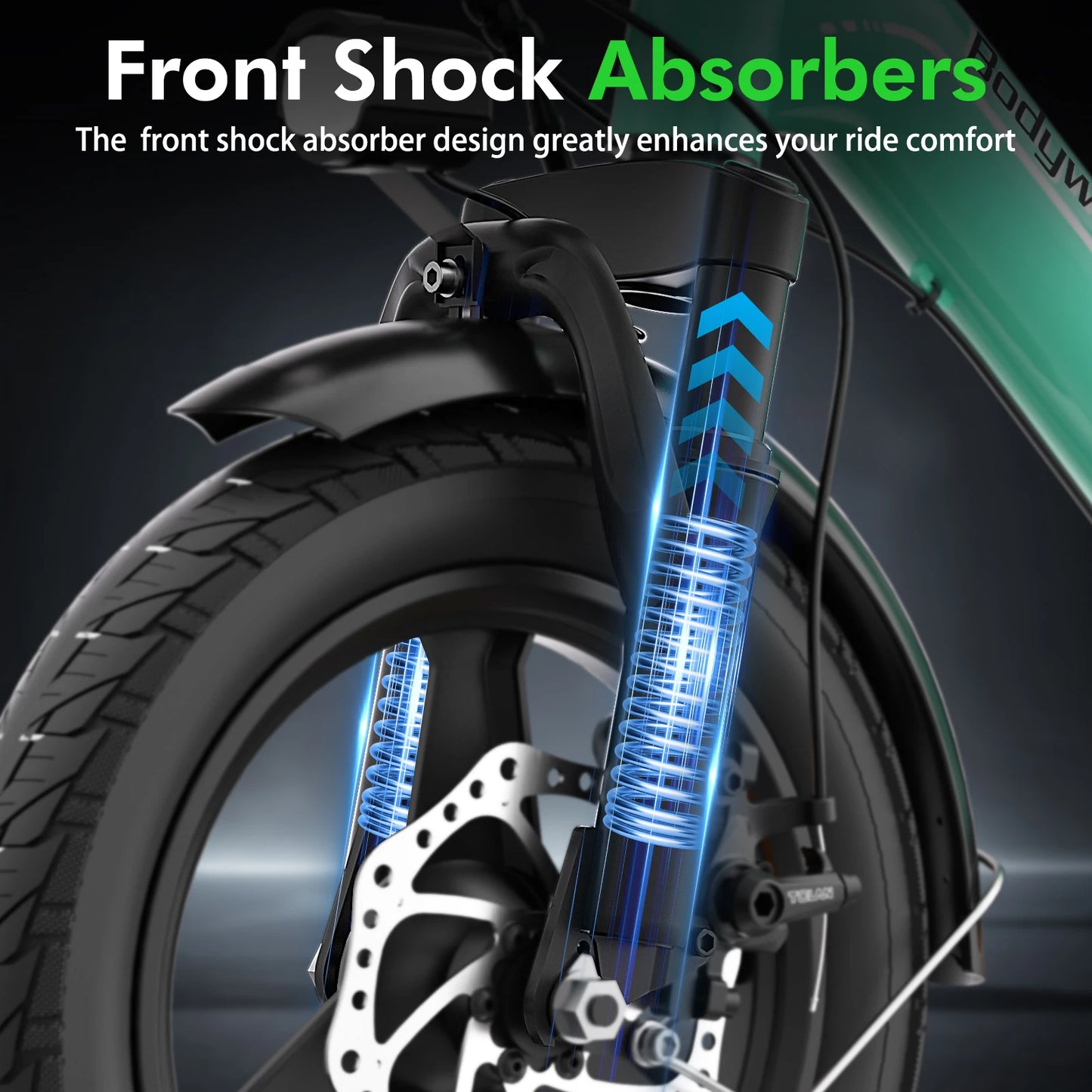 Bodywel T16pro Foldable Electric Bike 750W Motor 20Mph Urban Commuter