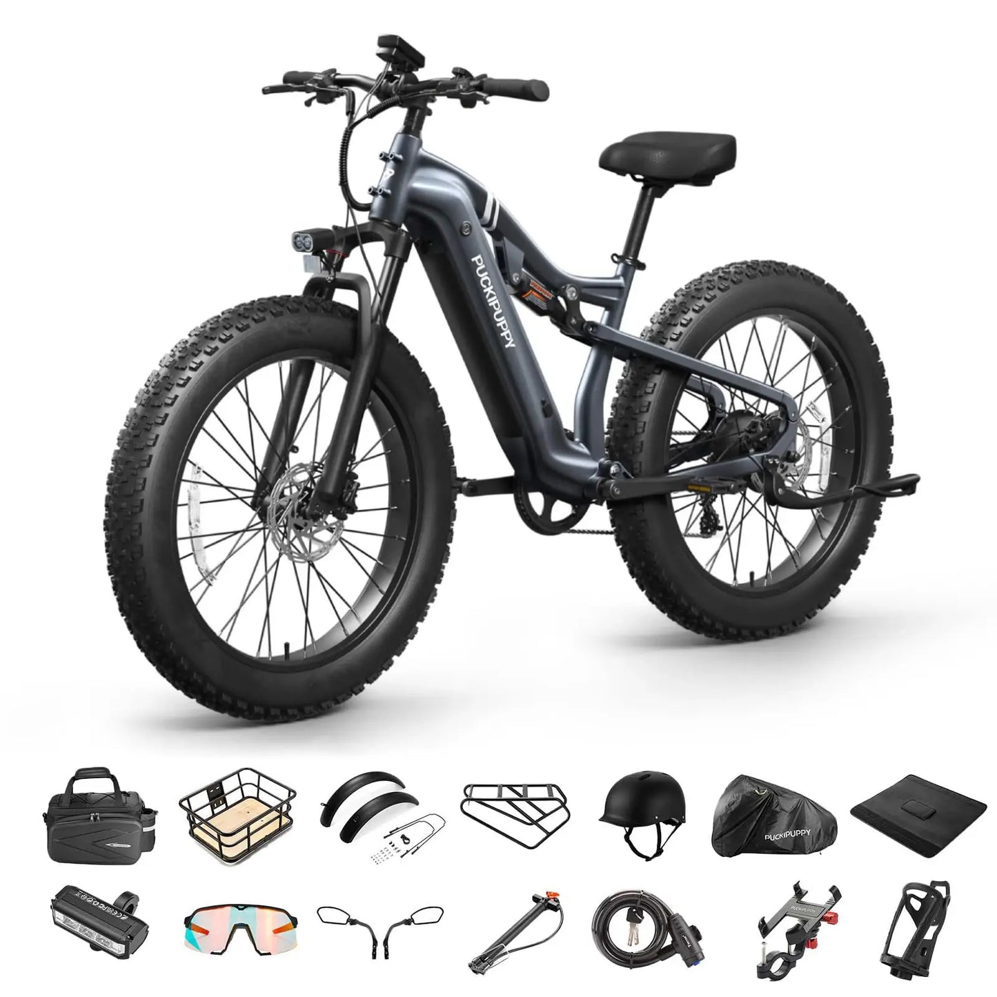 PUCKIPUPPY Labrador Pro 1350W Fat Tire Electric Mountain Bike