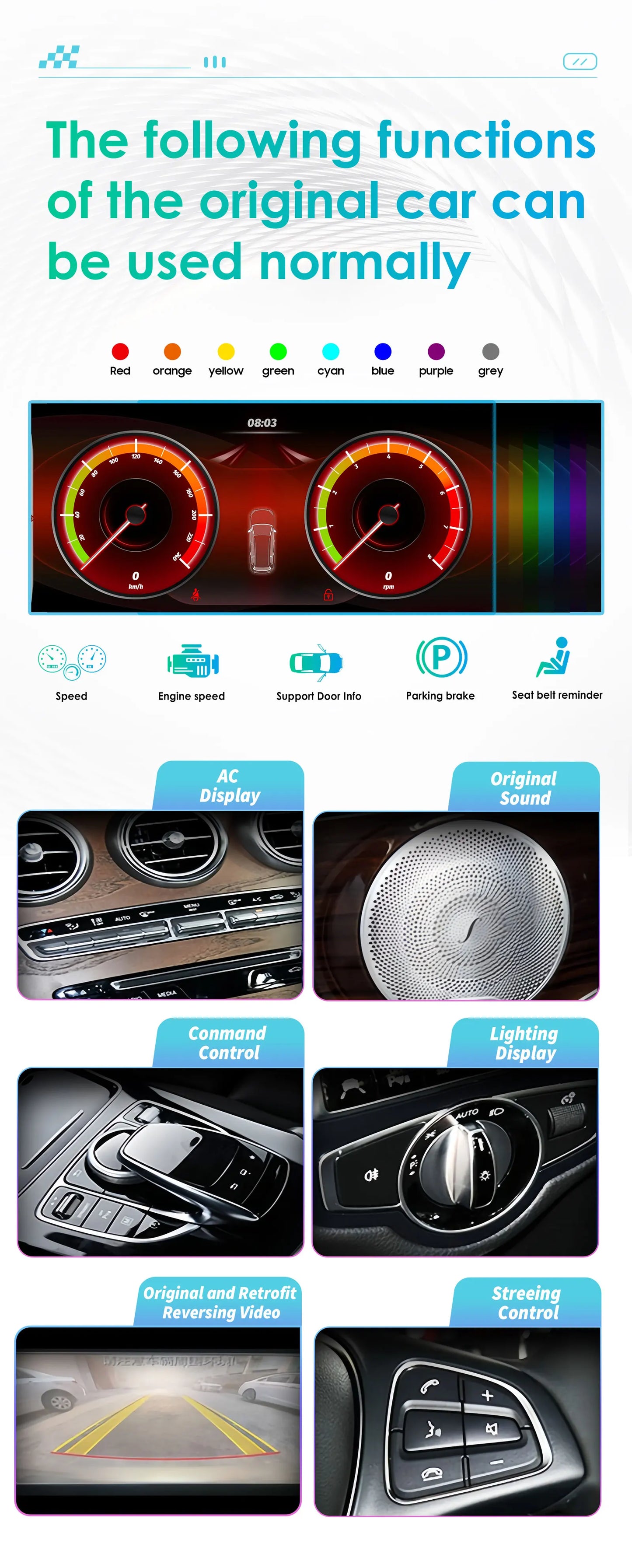 OSSURET Mercedes W212 Android Auto Multimedia CarPlay