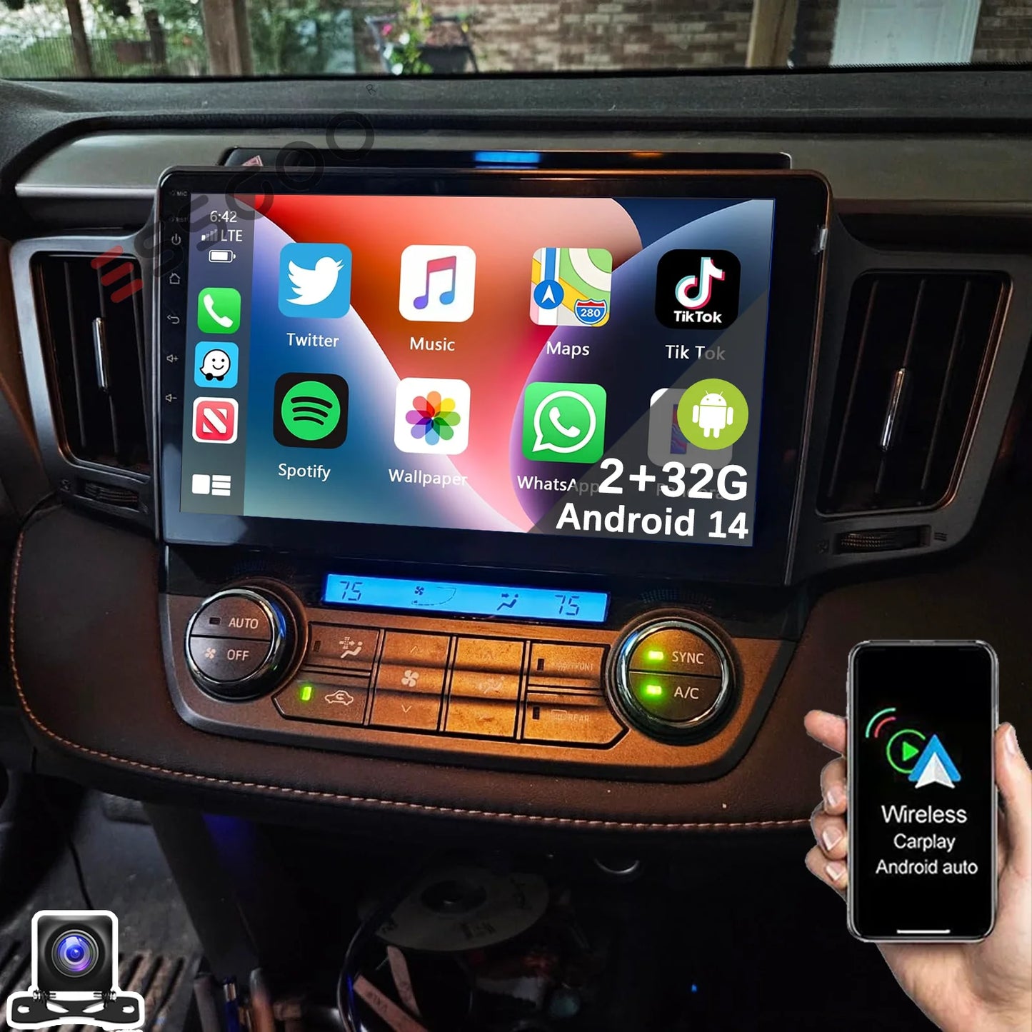 ESSGOO Android Car Stereo For Toyota RAV4