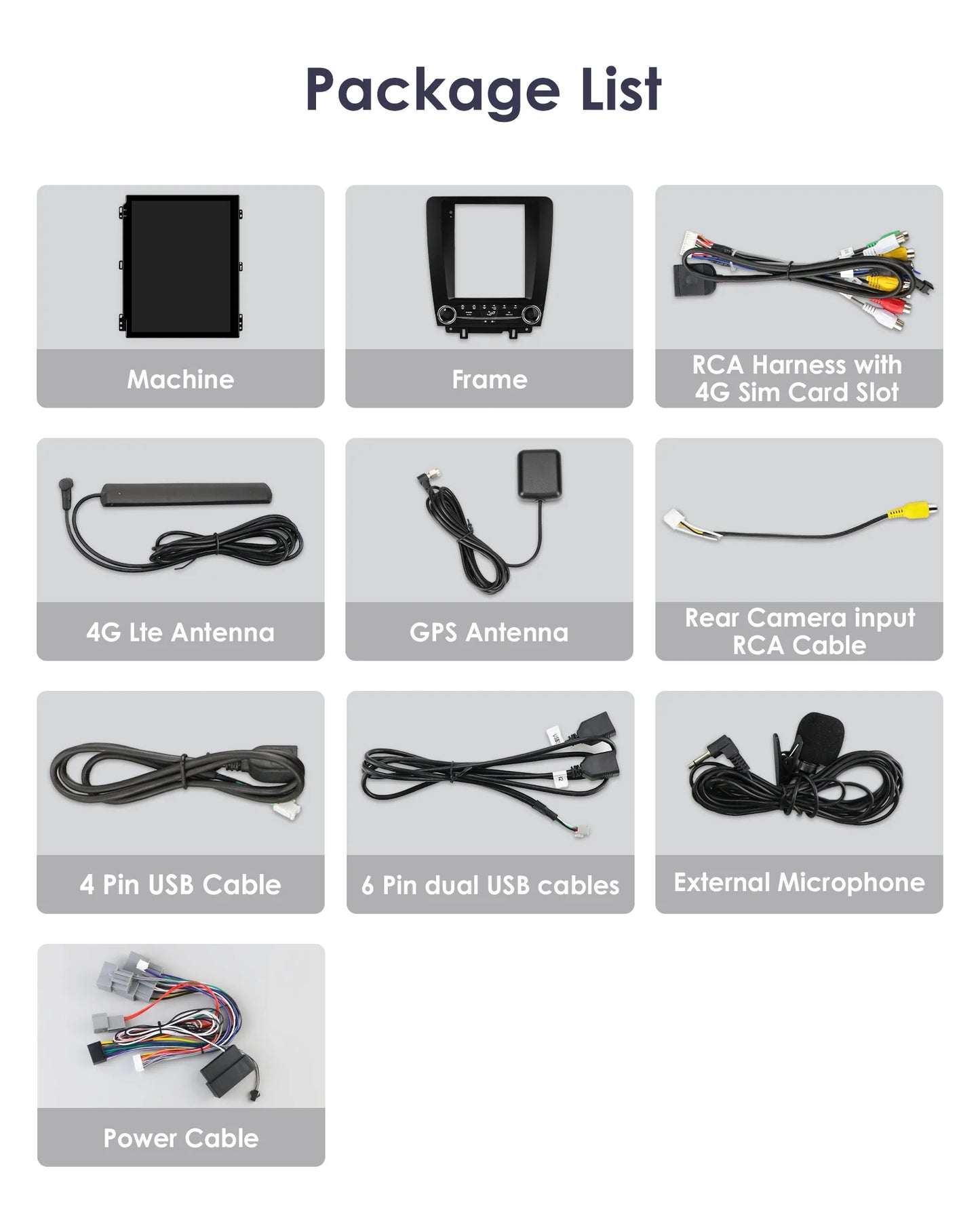 OSSURET Ford Mustang CarPlay Android Auto GPS Stereo Double Din