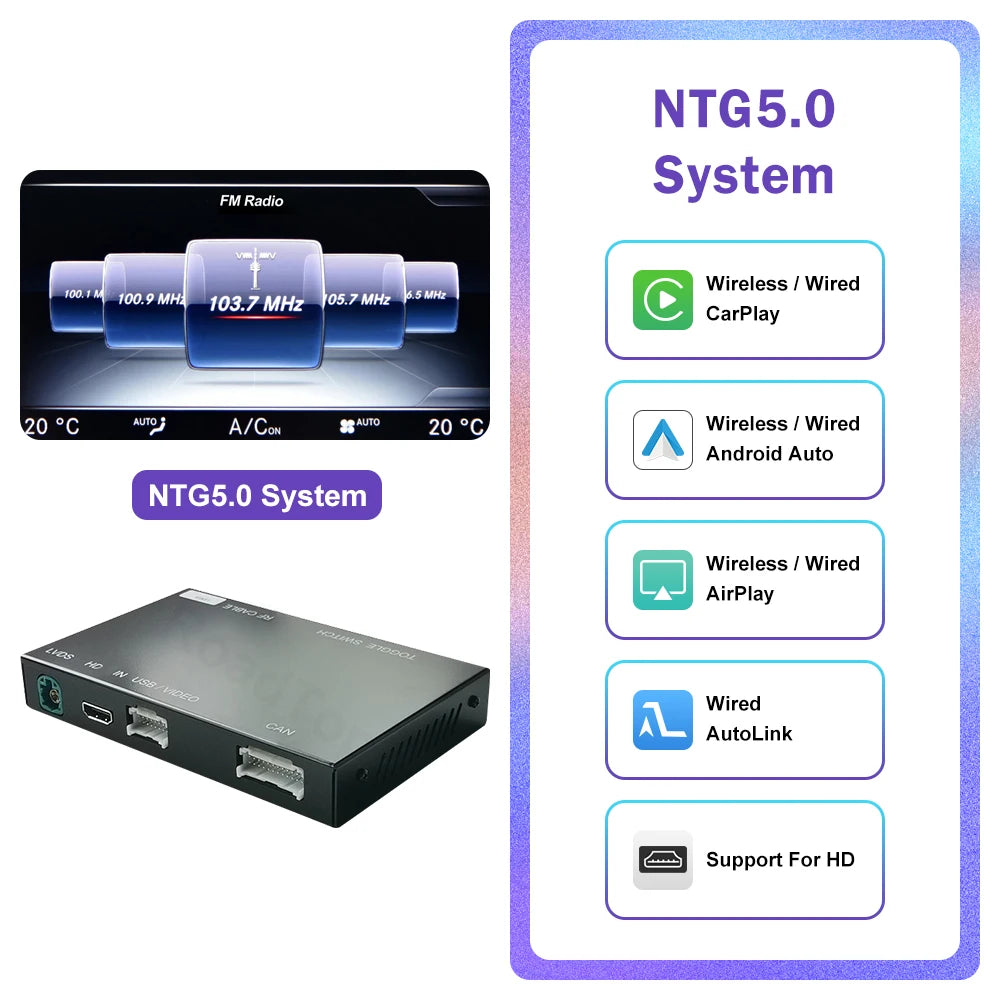 Road Top Wireless CarPlay for Mercedes Benz C Class W205