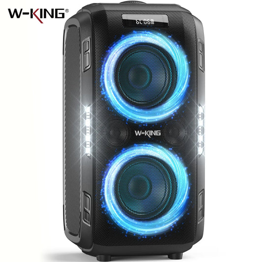 W-KING 250W Bluetooth Speaker Large Party Boombox 120dB