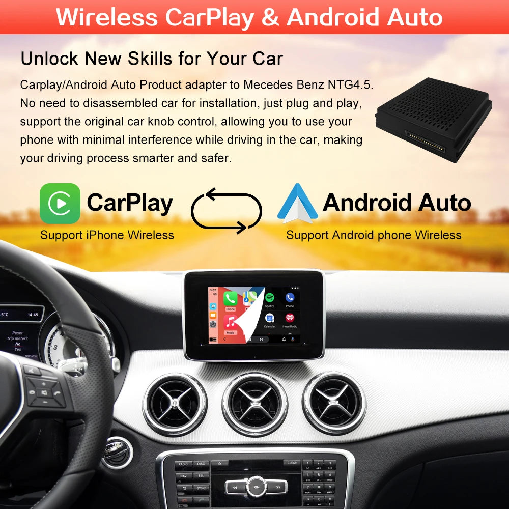 Wincago Wireless CarPlay for Mercedes Benz with Android Auto AirPlay