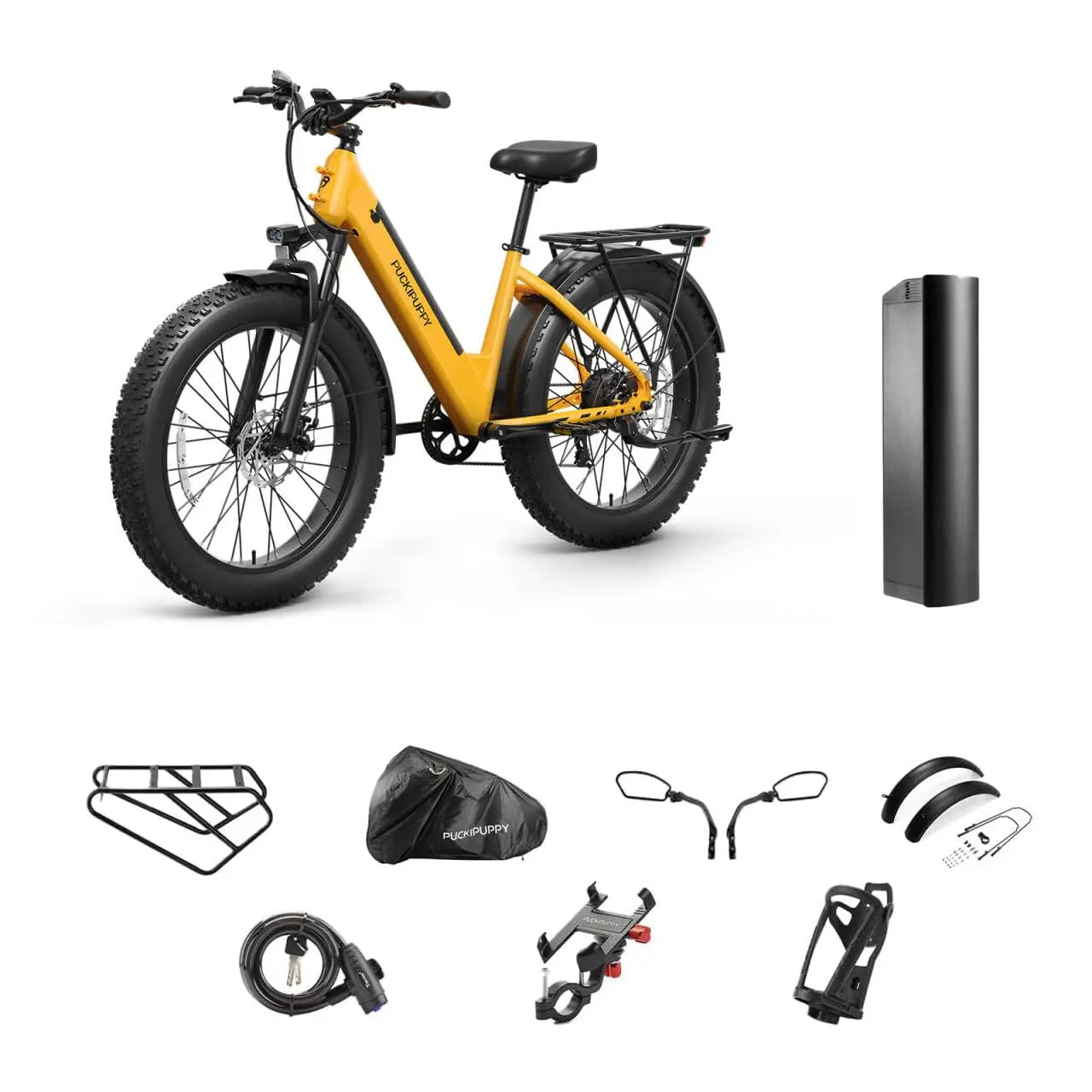 PUCKIPUPPY Samoyed All Terrain Fat Tire Electric Bike 960W
