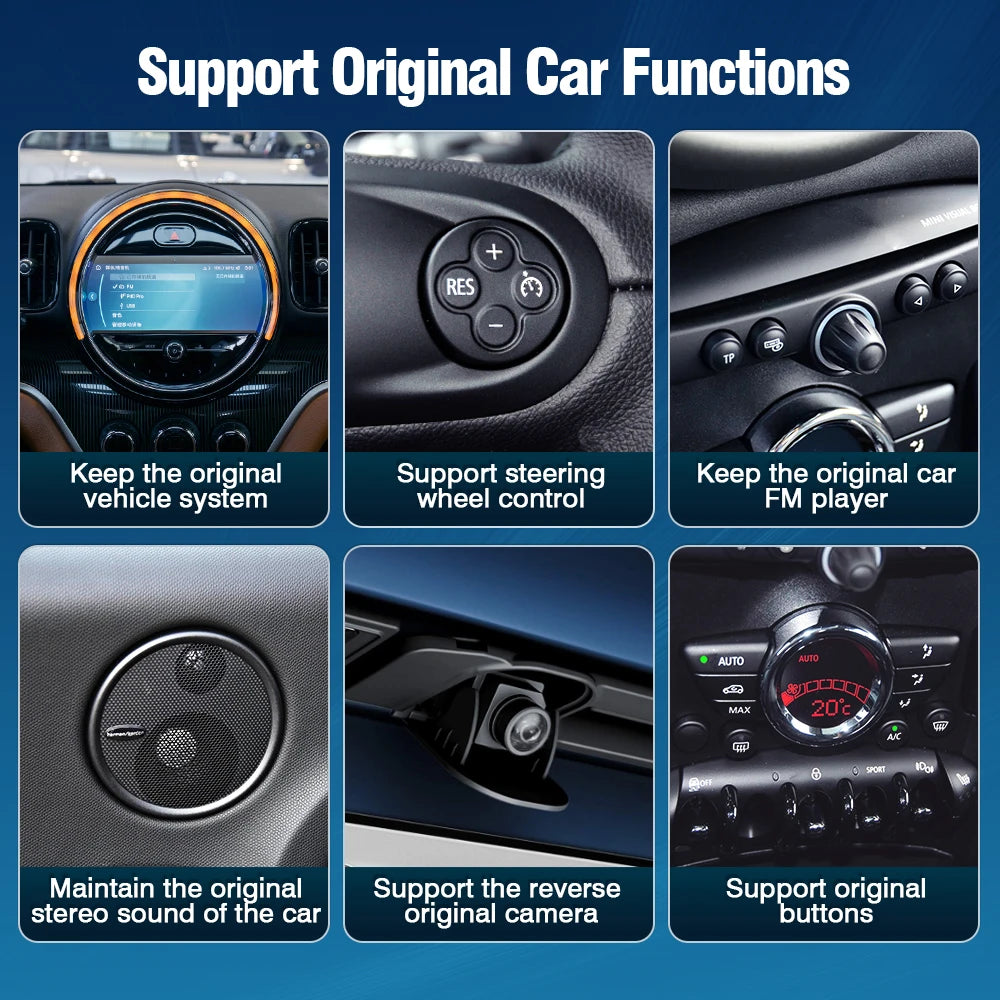 AUTOTOP Wireless CarPlay Android Auto Decoder Module For BMW MINI