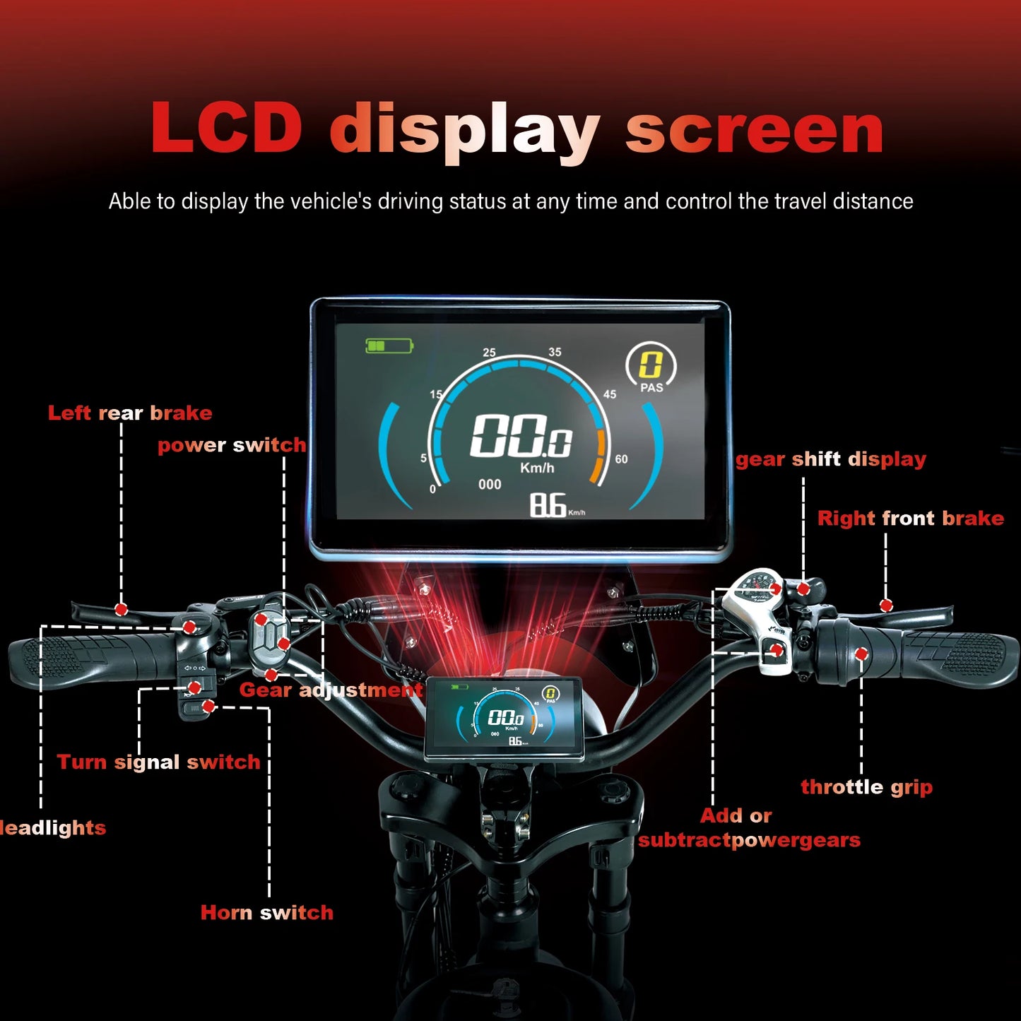 Baolujie DM01 Electric Bicycle 60V 42 MPH Max Speed EBike