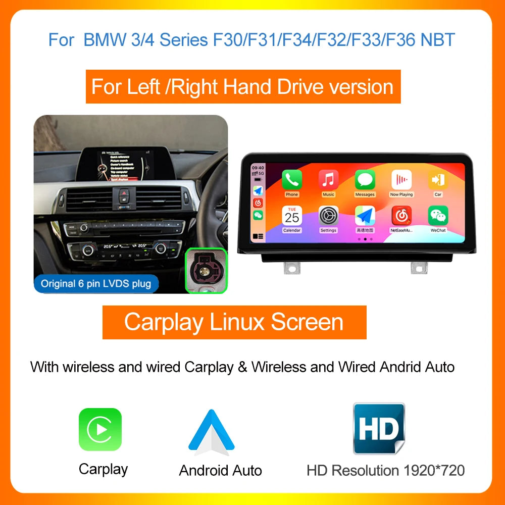 AUTOTOP Wireless CarPlay Android Auto In Dash Multimedia Receiver