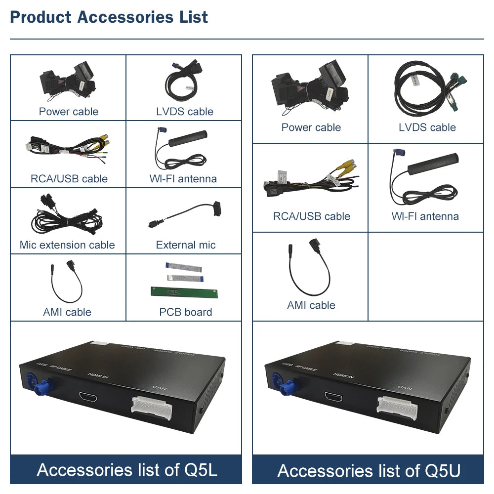 Road Top Wireless CarPlay Android Auto Interface For Audi A4
