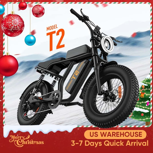 URLIFE 1500W Fat Tire Electric Mountain Bike Removable Battery