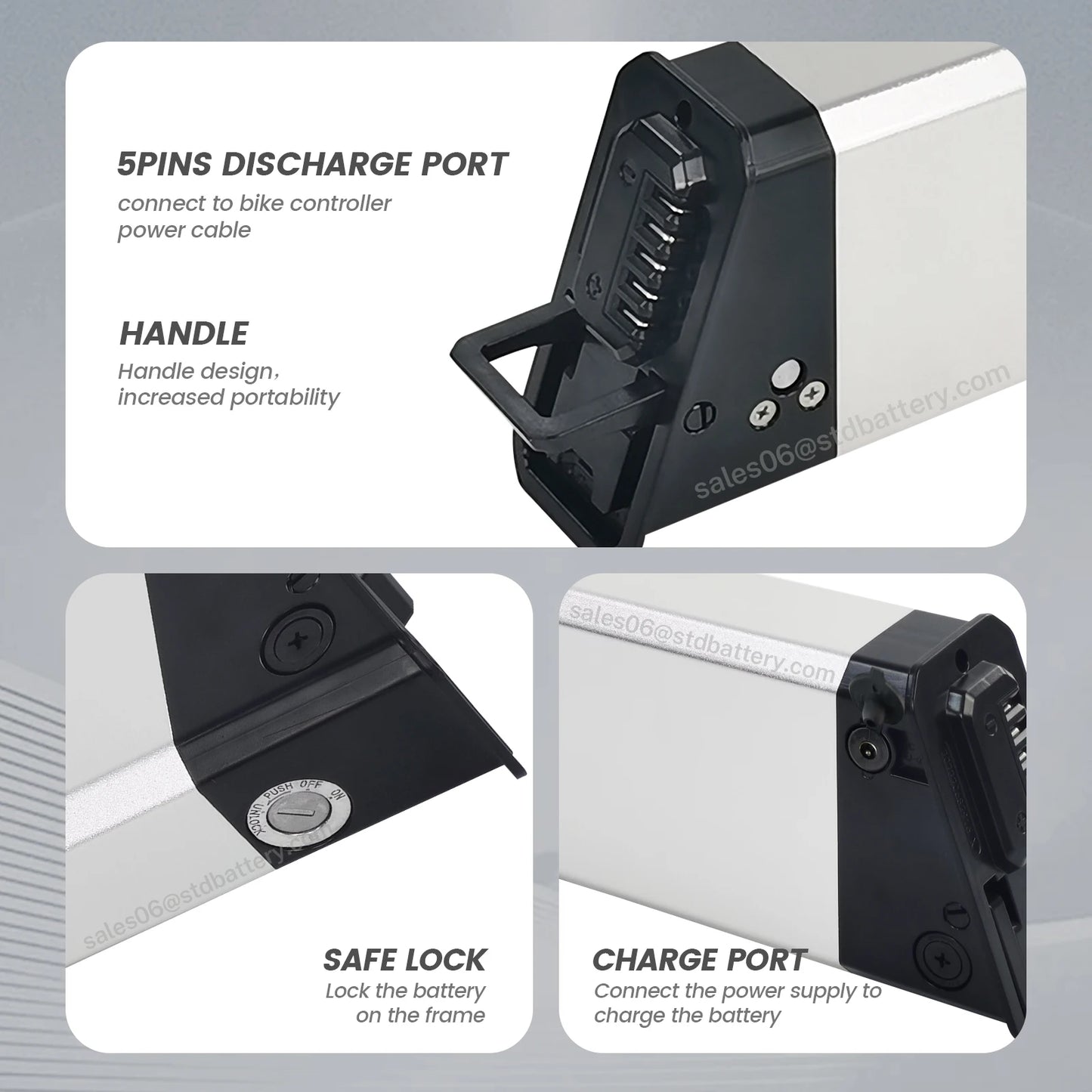 48V Folding Electric Bike Battery 14Ah for DEEPOWE GR20 X8