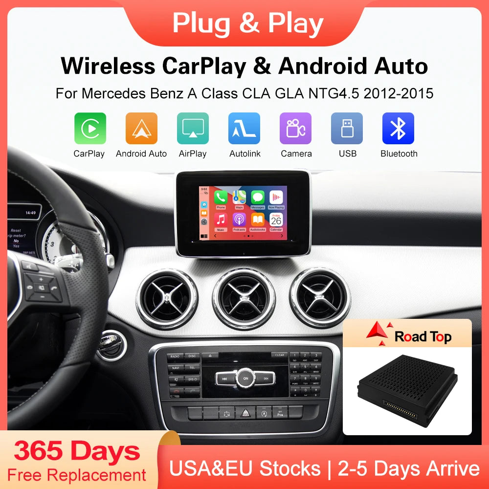Wincago Wireless CarPlay for Mercedes Benz with Android Auto AirPlay