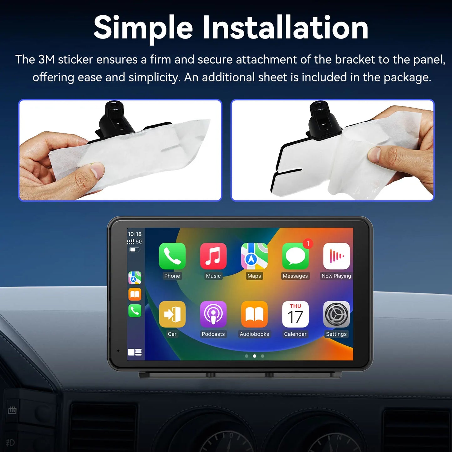 Touch Screen Car Radio With CarPlay And Android Auto