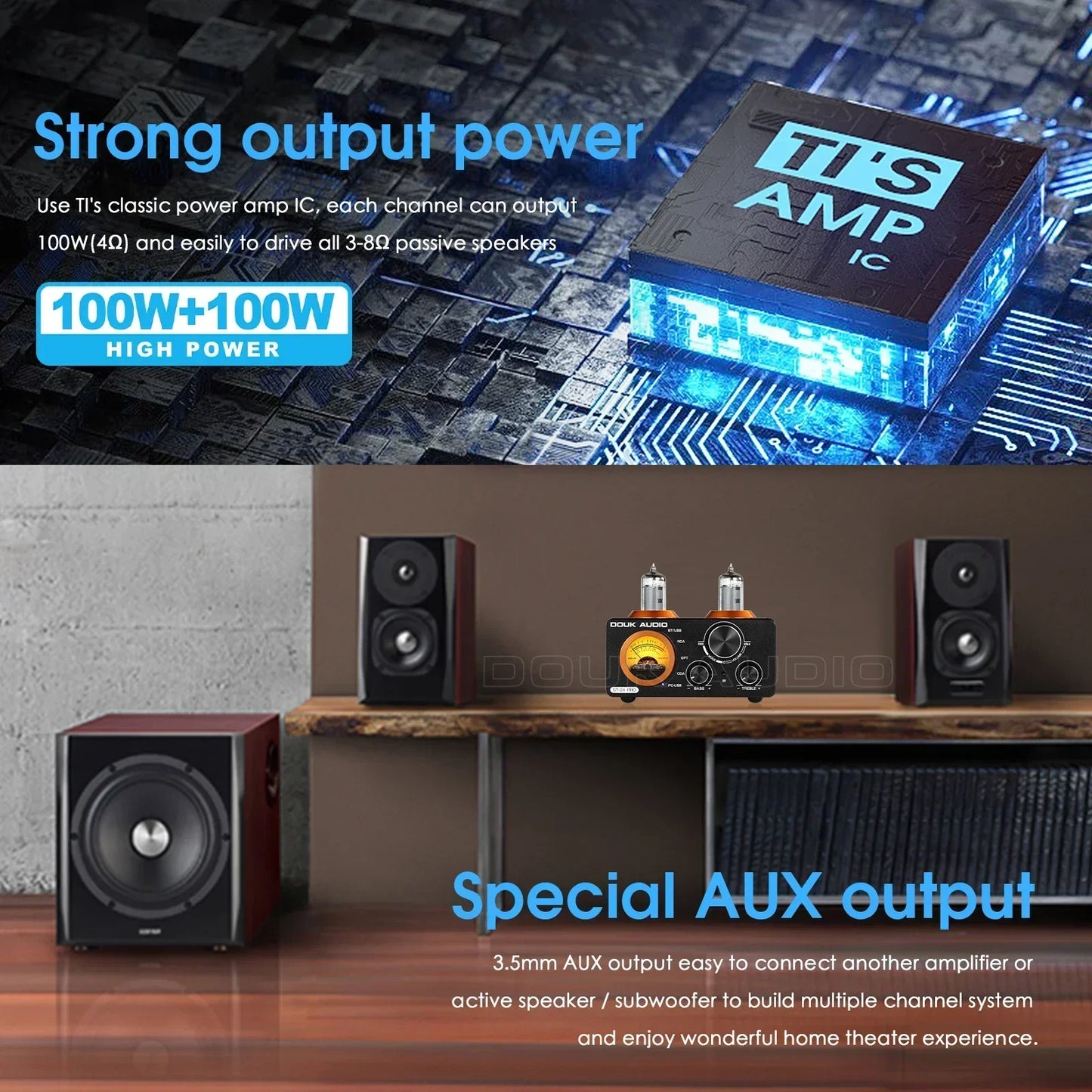 Douk Audio ST-01 PRO Vacuum Tube Amplifier USB DAC