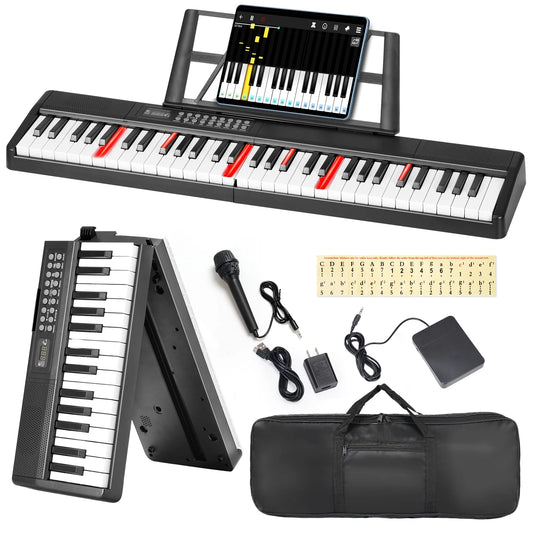 Hign-concerned 61 Keys Portable Folding Keyboard Piano