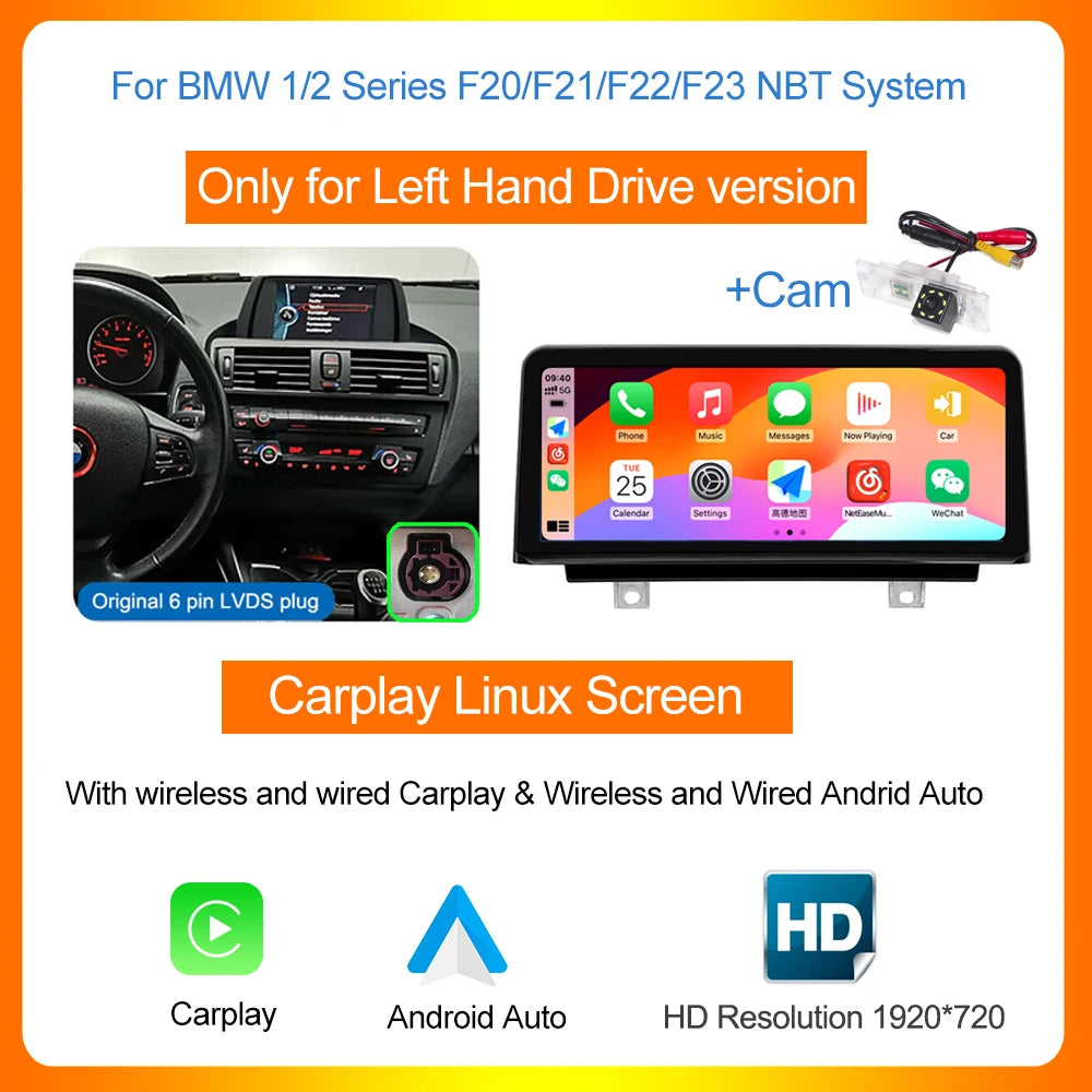 AUTOTOP Wireless CarPlay Android Auto In Dash Multimedia Receiver