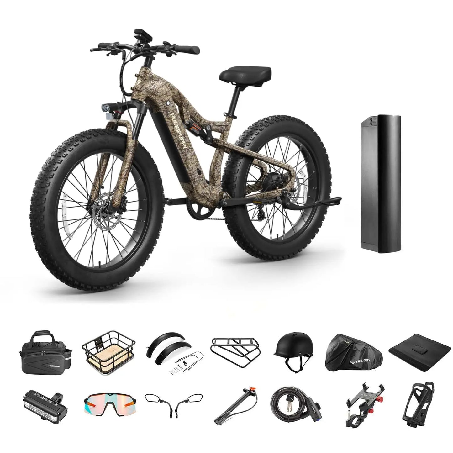 PUCKIPUPPY Labrador Pro 1350W Fat Tire Electric Mountain Bike